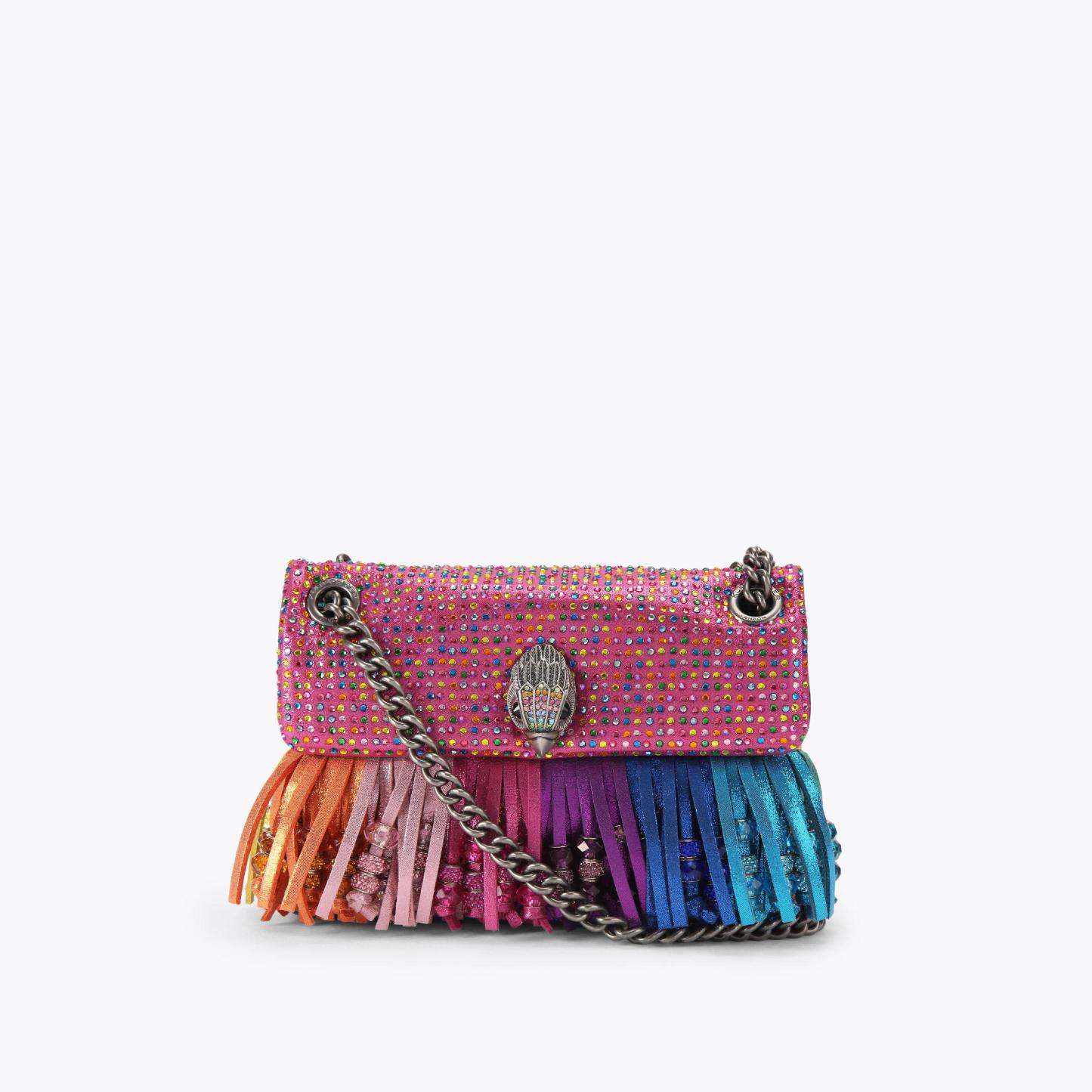 Kurt Geiger London Mini Kensington Fringe Bag - Multi Colored