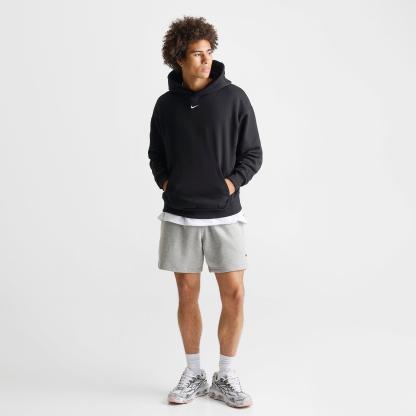 Men's Nithtke Solo Swoosh Pullover Hoodie - Total Black/Sail