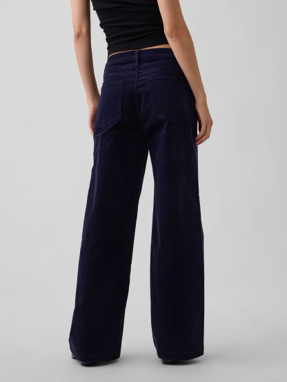 High Rise Stride Wide-Leg Jeans - Navy blue uniform