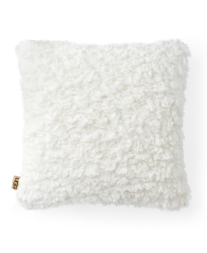 UGG® Shira Textured Decorative Pillow, 20" x 20" - Snow