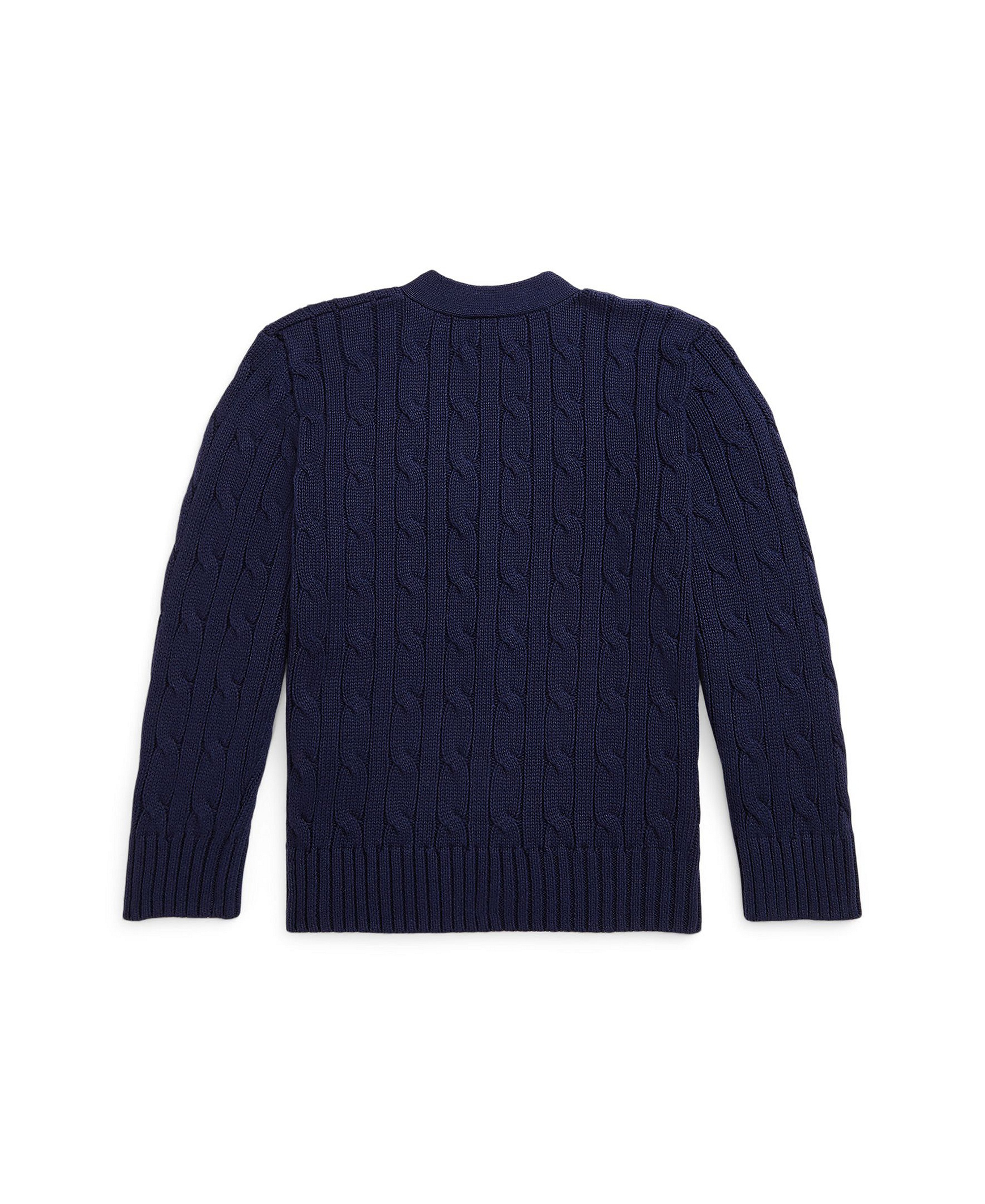 Polo Ralph Lauren Toddler and Little Boys Cable-Knit Cotton V-Neck Cardigan Sweater - Rl Navy
