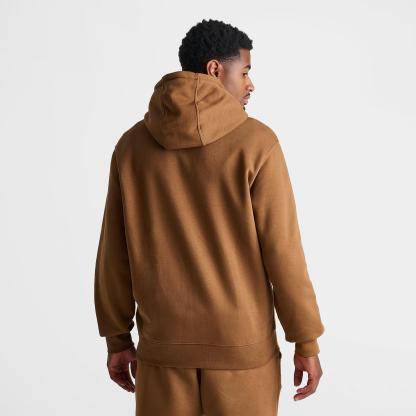 Men's Nithtke Club Fleece Premium Embroidered Pullover Hoodie - Part 1 - Ale Brown/Ale Brown/White