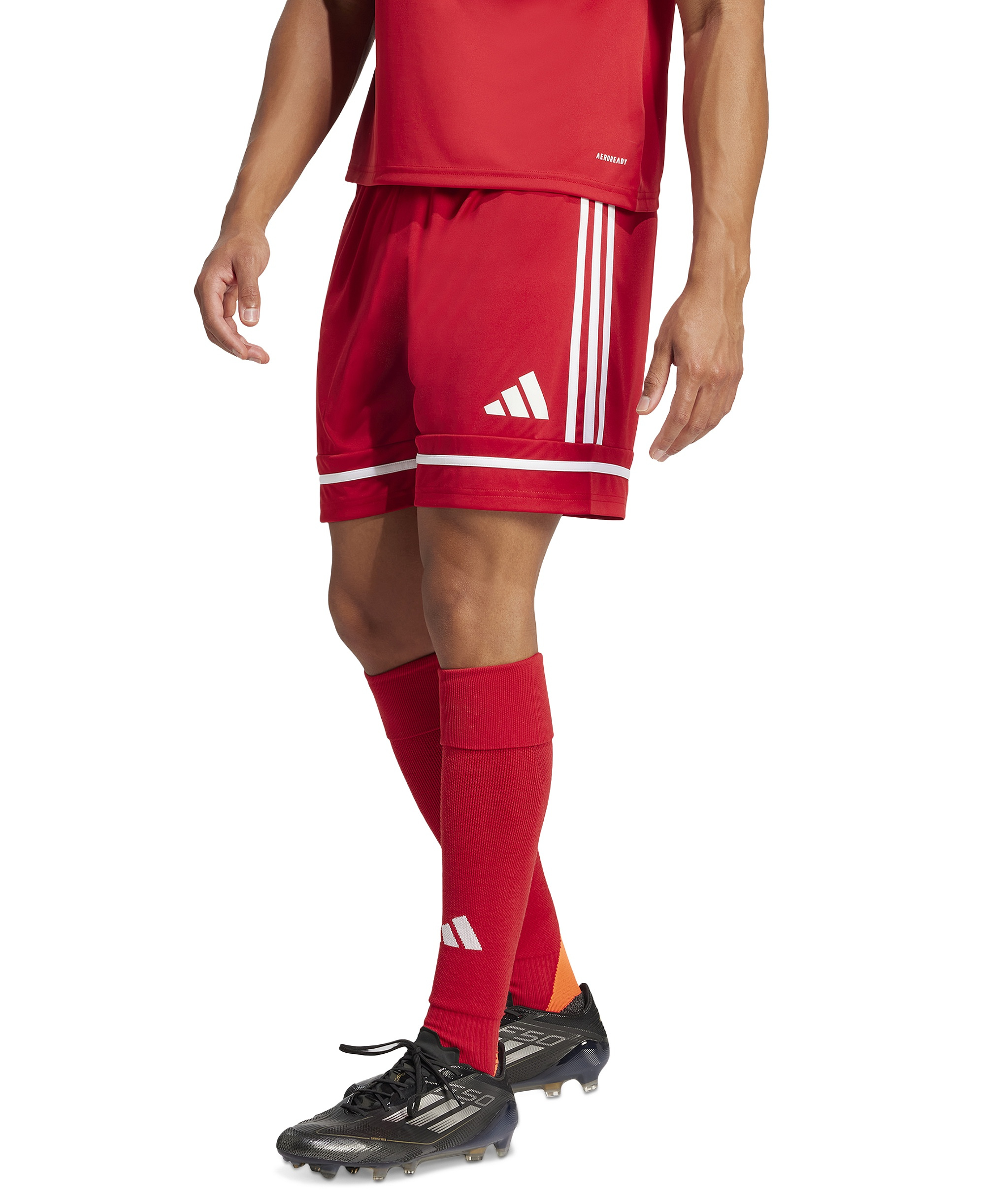 adidas Men's Regular-Fit Squad 25 Logo Shorts - Tepore/tep