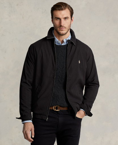 Polo Ralph Lauren Men's Lightweight Windbreaker, Regular and Big & Tall - RL Black