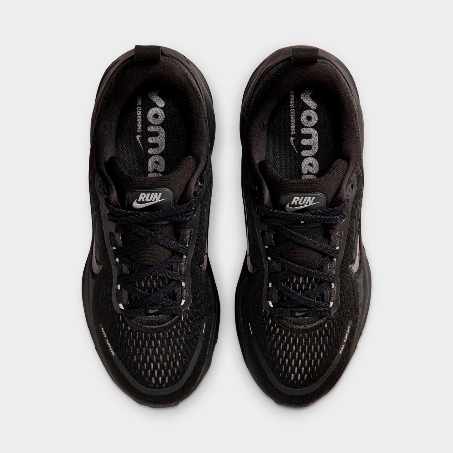 Big Kids' Nithtke Vomero 18 Running Shoes - Part 2 - Black/Dark Smoke Grey/Light Smoke Grey - Top view