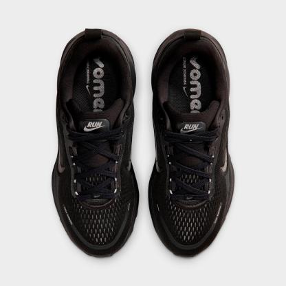 Big Kids' Nithtke Vomero 18 Running Shoes - Part 2 - Black/Dark Smoke Grey/Light Smoke Grey - Top view