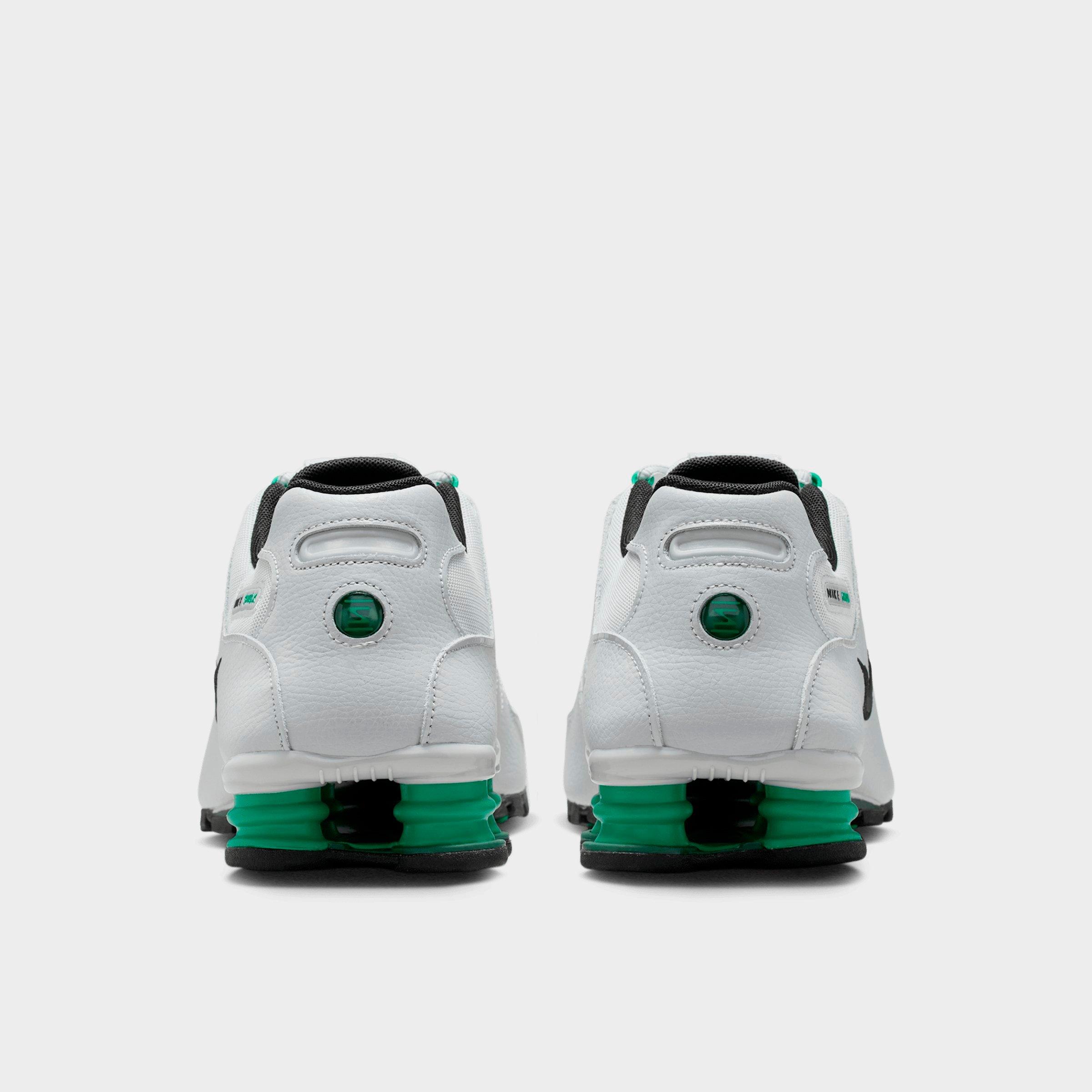 Men's Nithtke Shox NZ Casual Shoes - Grey Fog/Stadium Green/Fir/Black - Back view