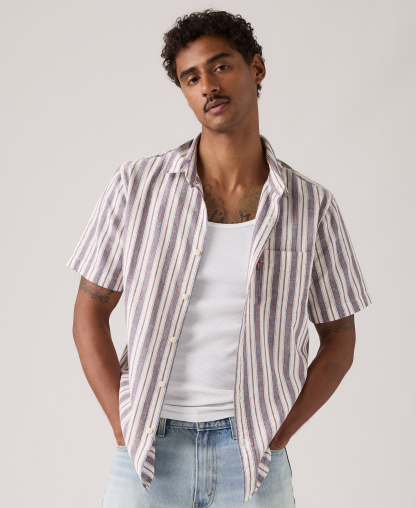 Levi's Men's Classic Pocket Short-Sleeve Shirt - Ensign Blue