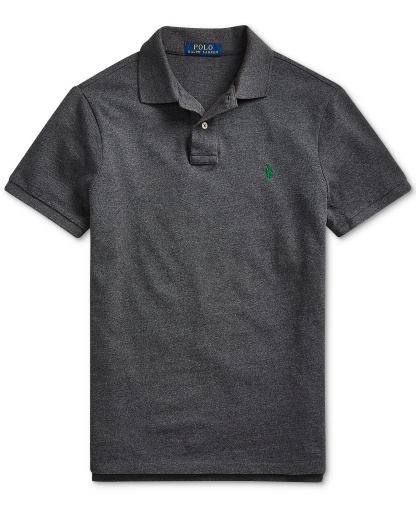 Polo Ralph Lauren Men's Classic-Fit Mesh Polo Shirt - Medium Flannel Heather