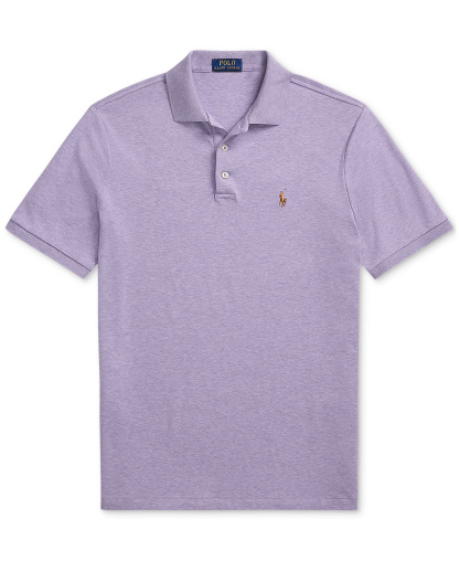 Polo Ralph Lauren Men's Classic-Fit Soft Cotton Polo Shirt - Purple Heather