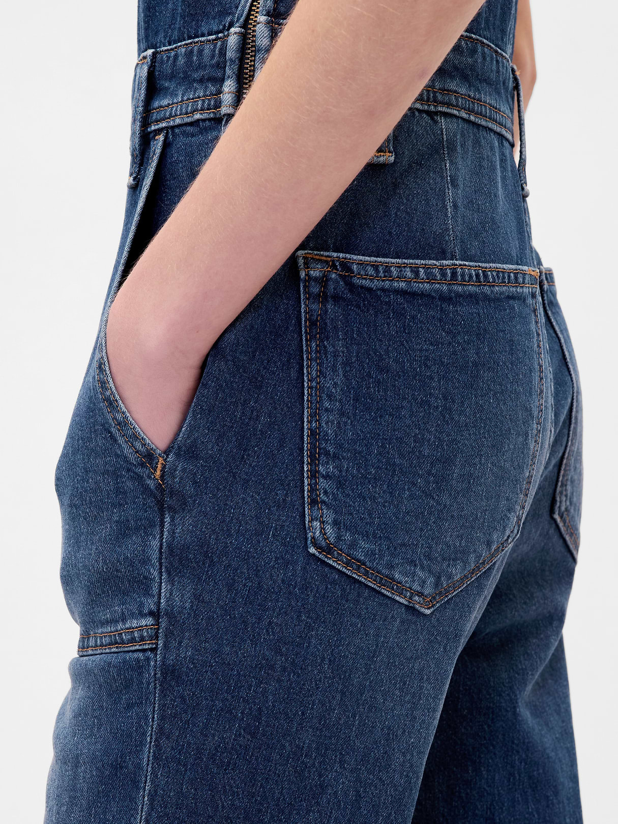 Long & Lean Overalls - Dark blue