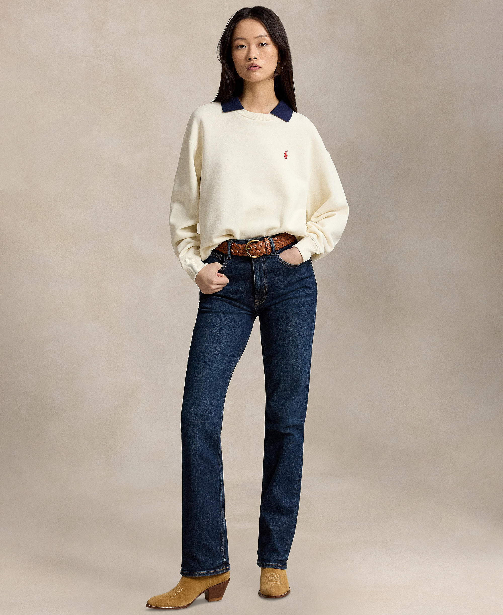 Polo Ralph Lauren Women's Crewneck Sweatshirt - Warm White