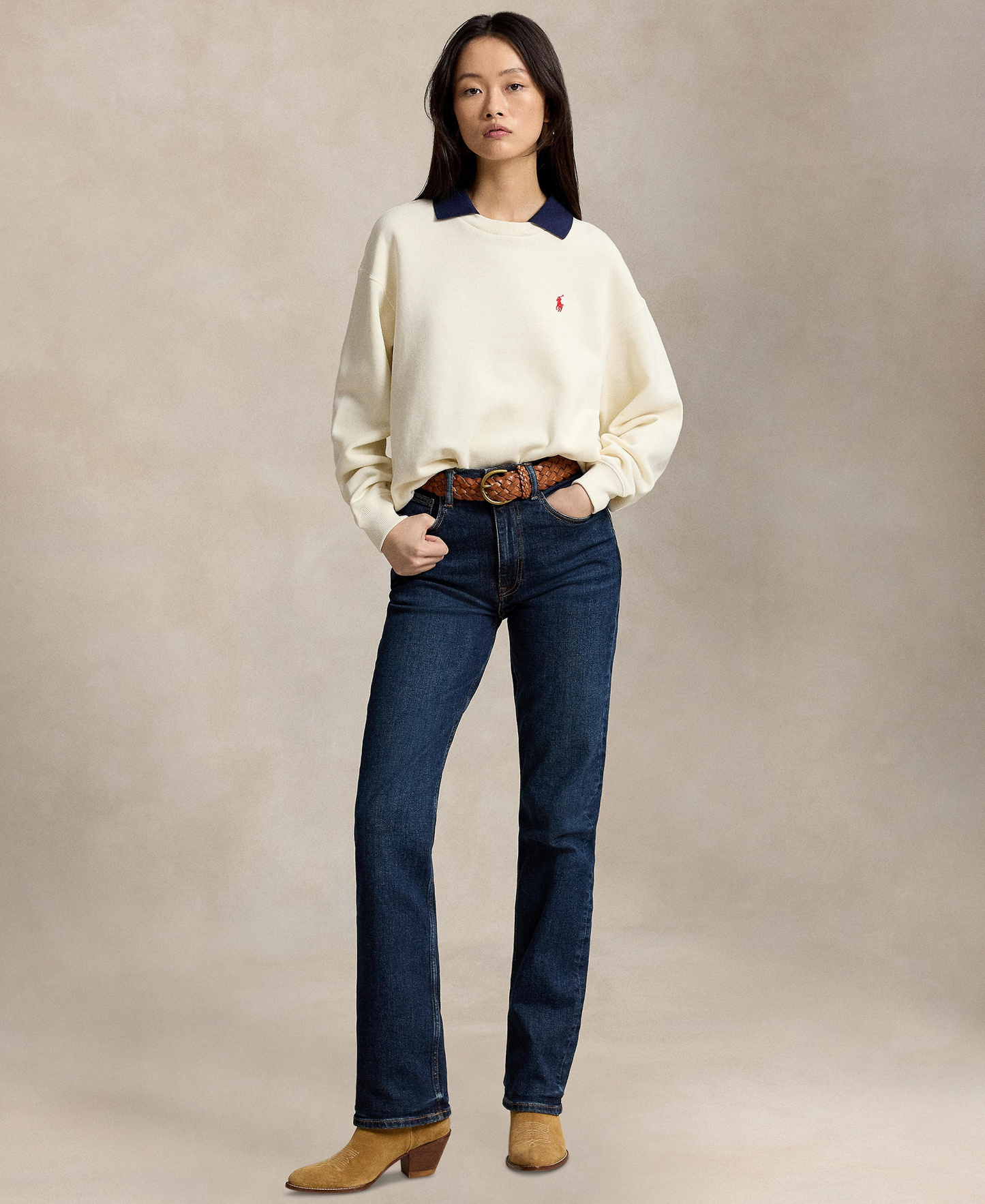 Polo Ralph Lauren Women's Crewneck Sweatshirt - Warm White