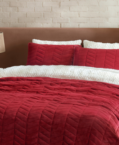UGG® Coco 2-Piece Quilt Set, Twin/Twin XL - Coffee Berry