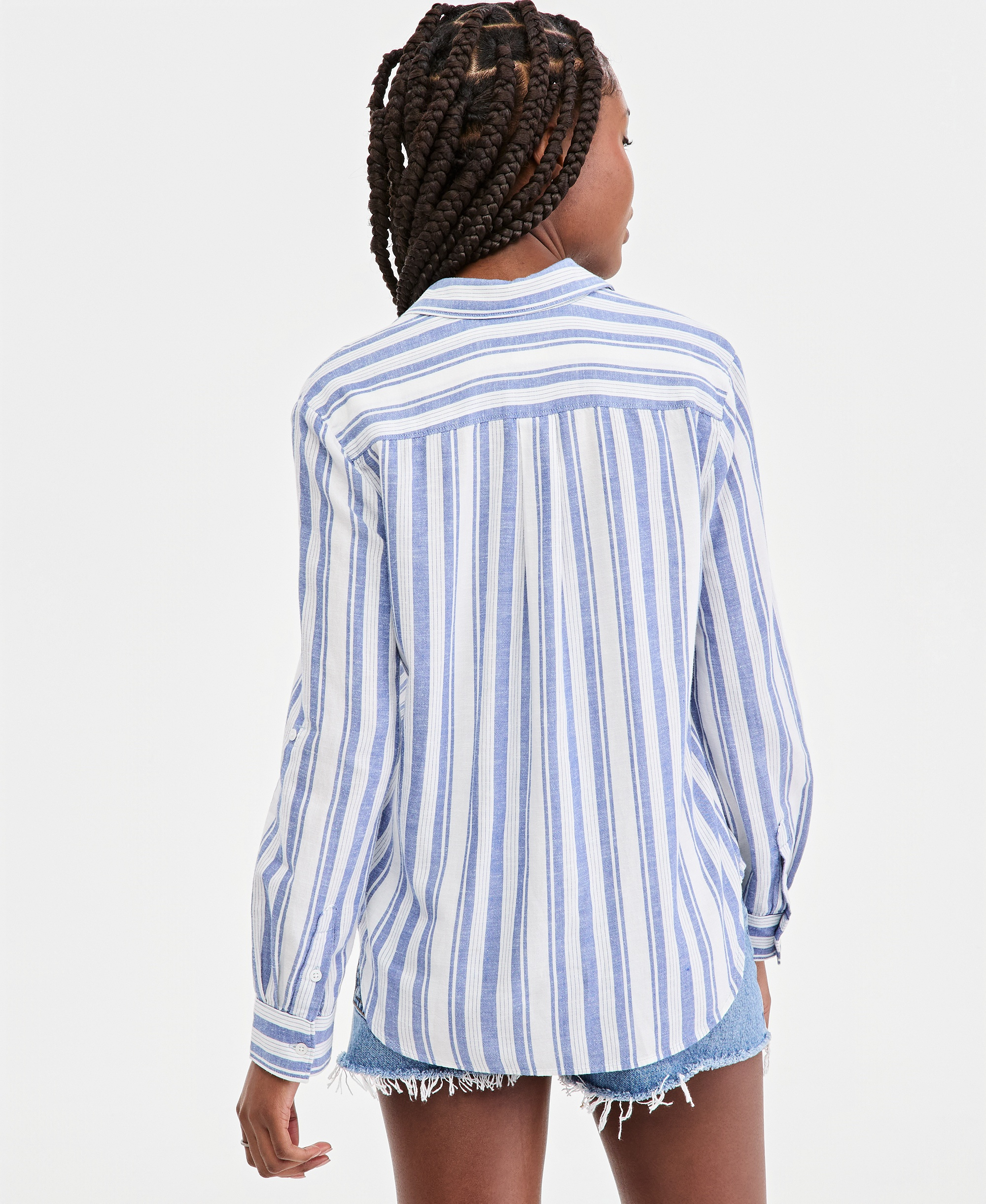 Levi's Premium Women's Elaine Utility Shirt - Bold Stripe Blue
