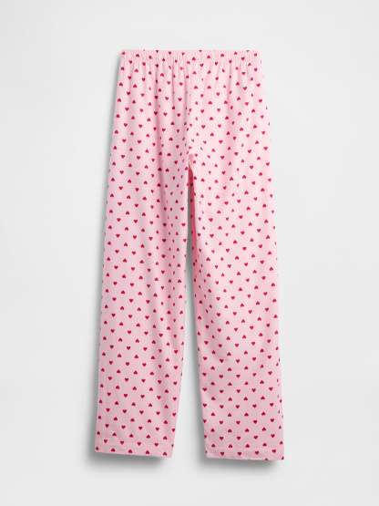 Adult Softest Flannel PJ Pants - Pink hearts