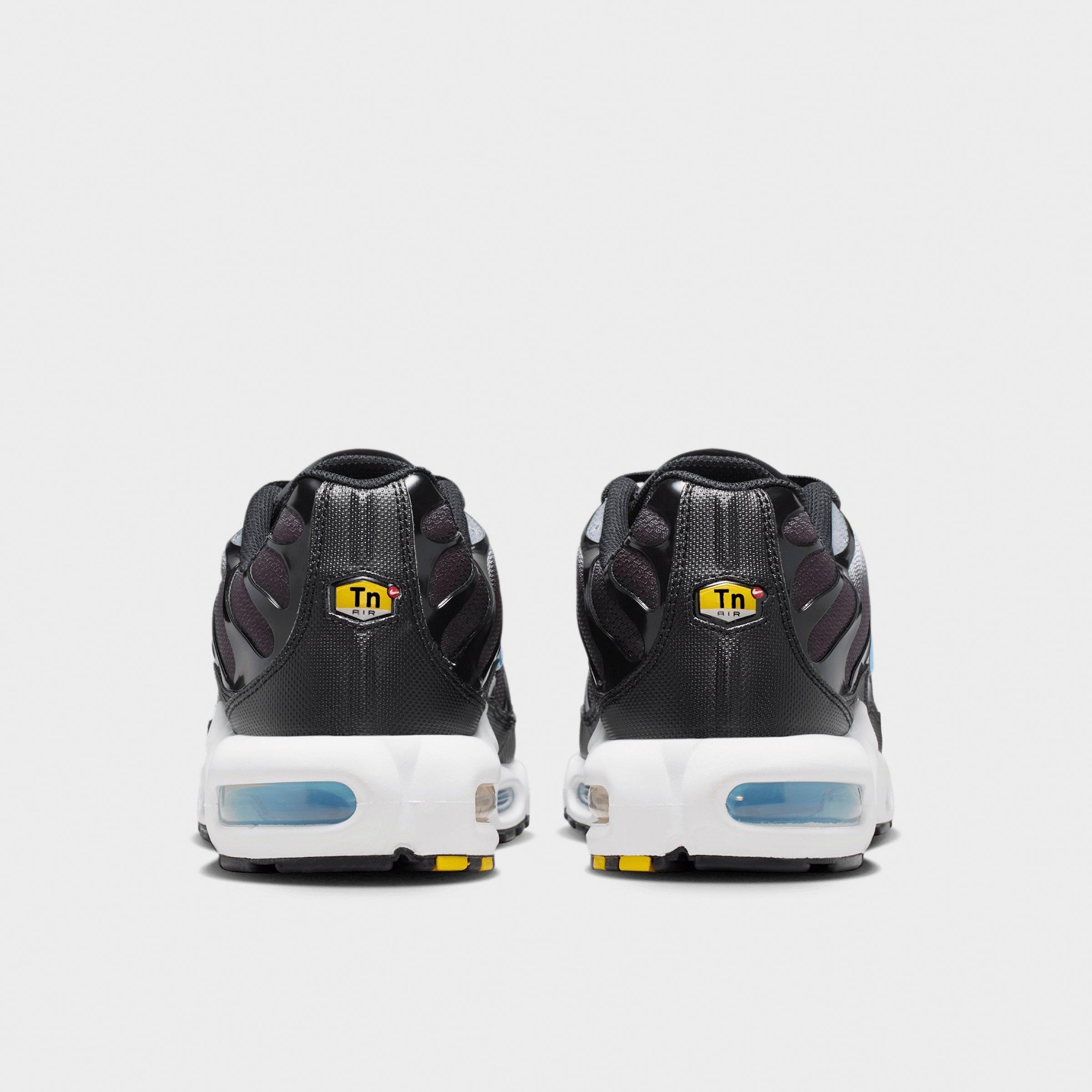 Men's Nithtke Air Max Plus Casual Shoes - Black/Light Smoke Grey/White/Football Blue - Back view