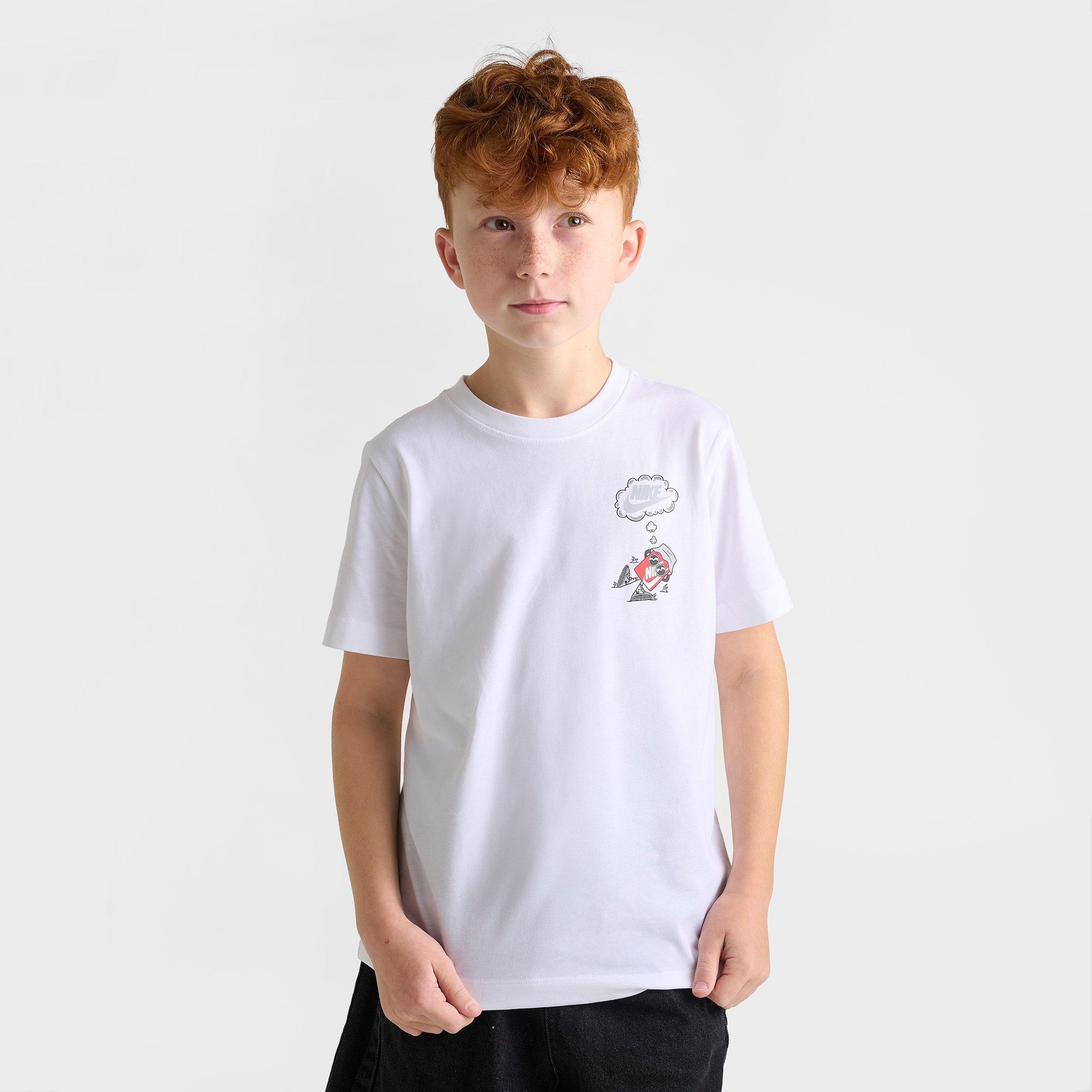 Big Kids' Nithtke Sportswear Boxy Thoughts T-Shirt - White