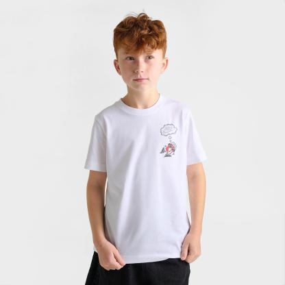 Big Kids' Nithtke Sportswear Boxy Thoughts T-Shirt - White