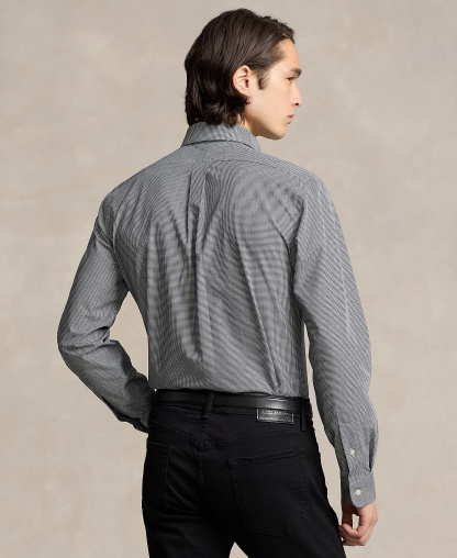 Polo Ralph Lauren Men's Stretch Poplin Shirt - Black/White Check