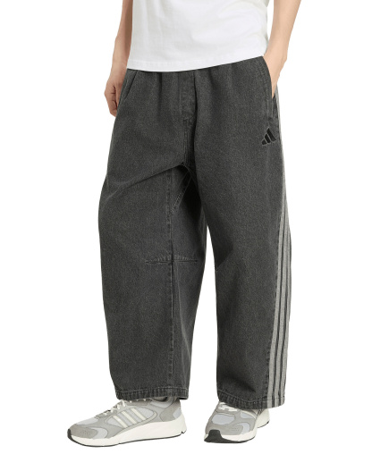 adidas Men's Stadium Oversized Denim Pants - Black
