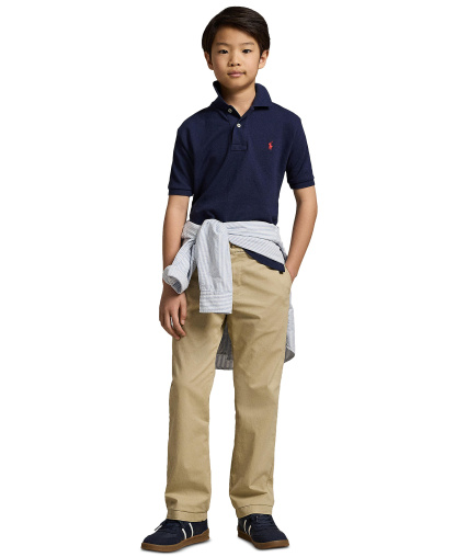 Polo Ralph Lauren 8-20 Boys' Cotton Mesh Logo Polo Shirt - Refined Navy