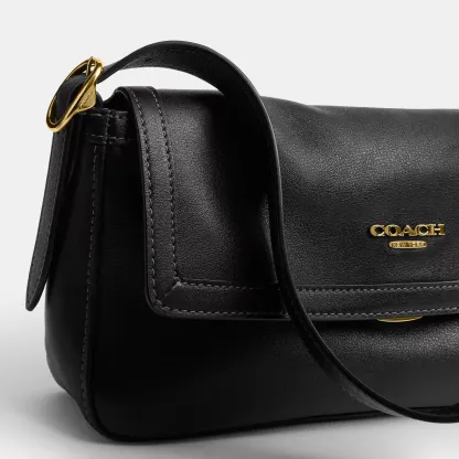 Etta Small Flap Shoulder Bag - Gold/Black - view 9