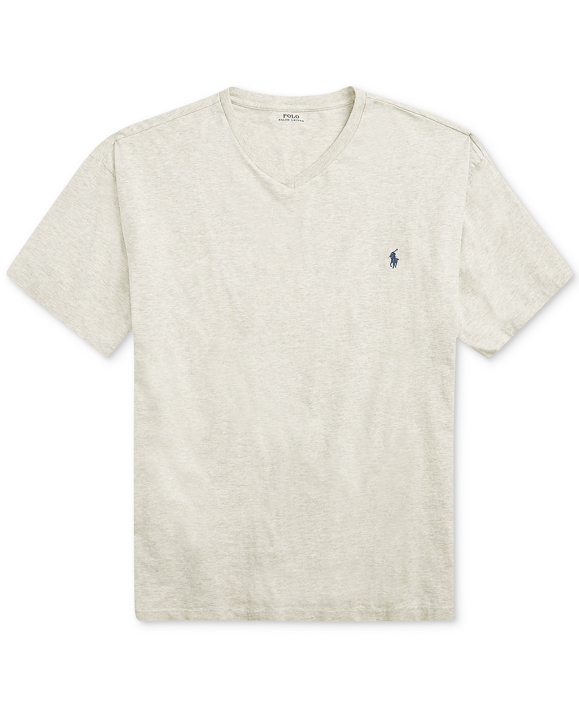 Polo Ralph Lauren Men's Big & Tall V-Neck T-Shirt - New Heather Gray
