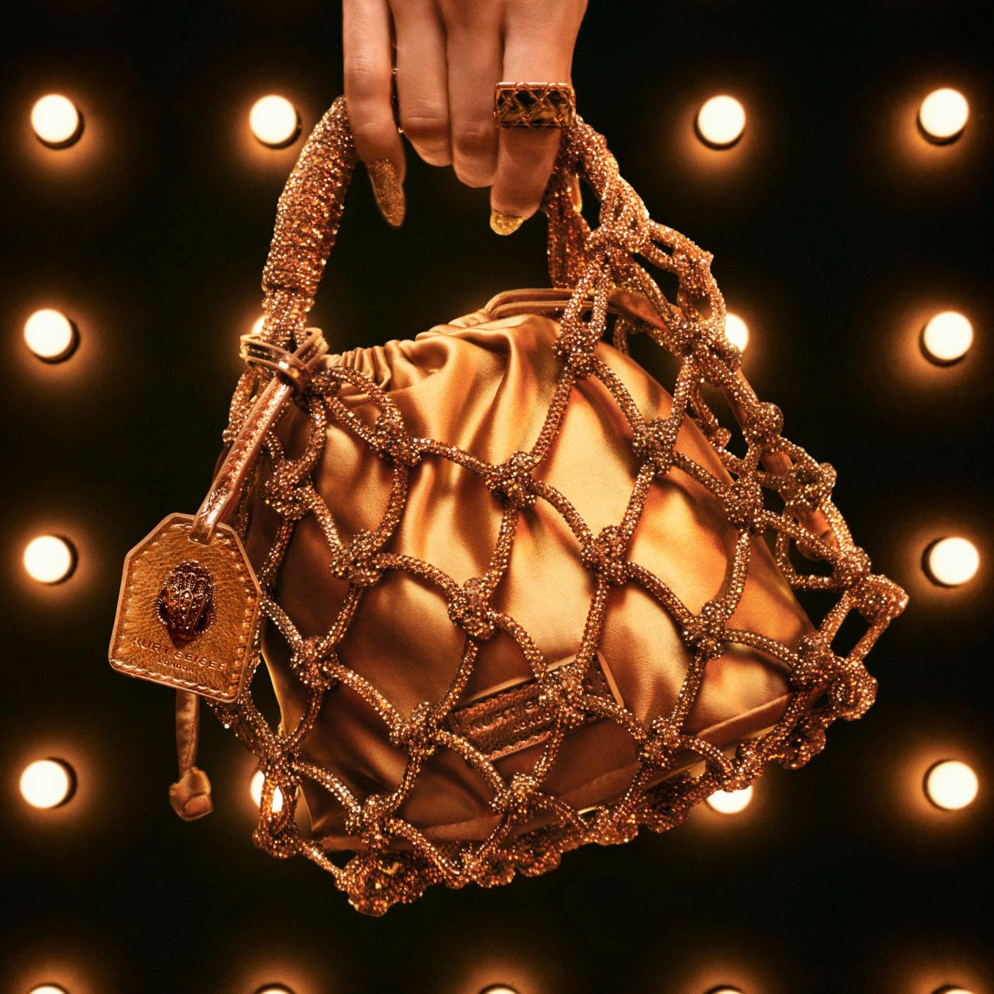 Kurt Geiger London Small Macrame Bag - Metallics - view 7
