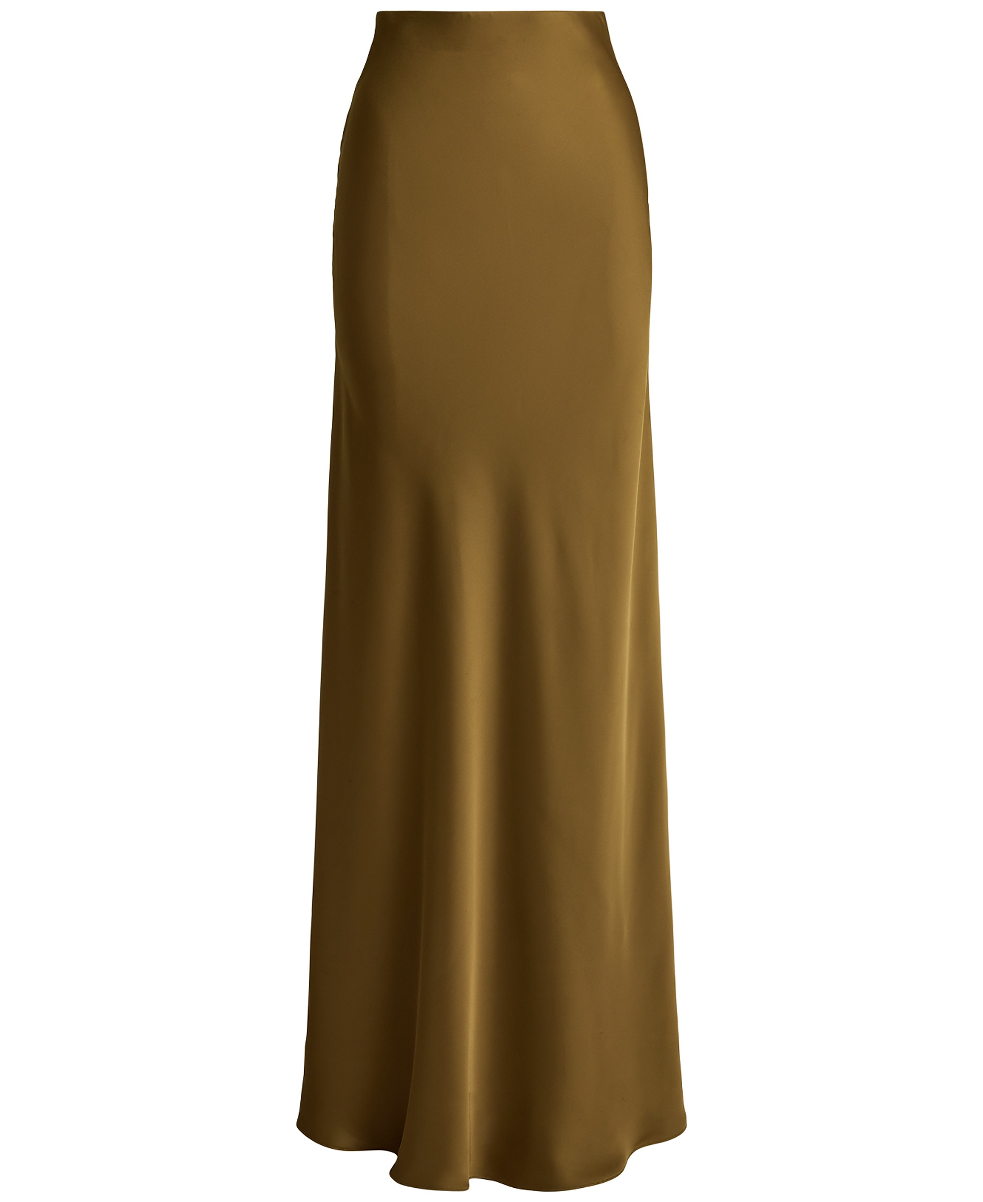 Lauren Ralph Lauren Women's A-Line Charmeuse Maxi Skirt - Tobacco Bronze