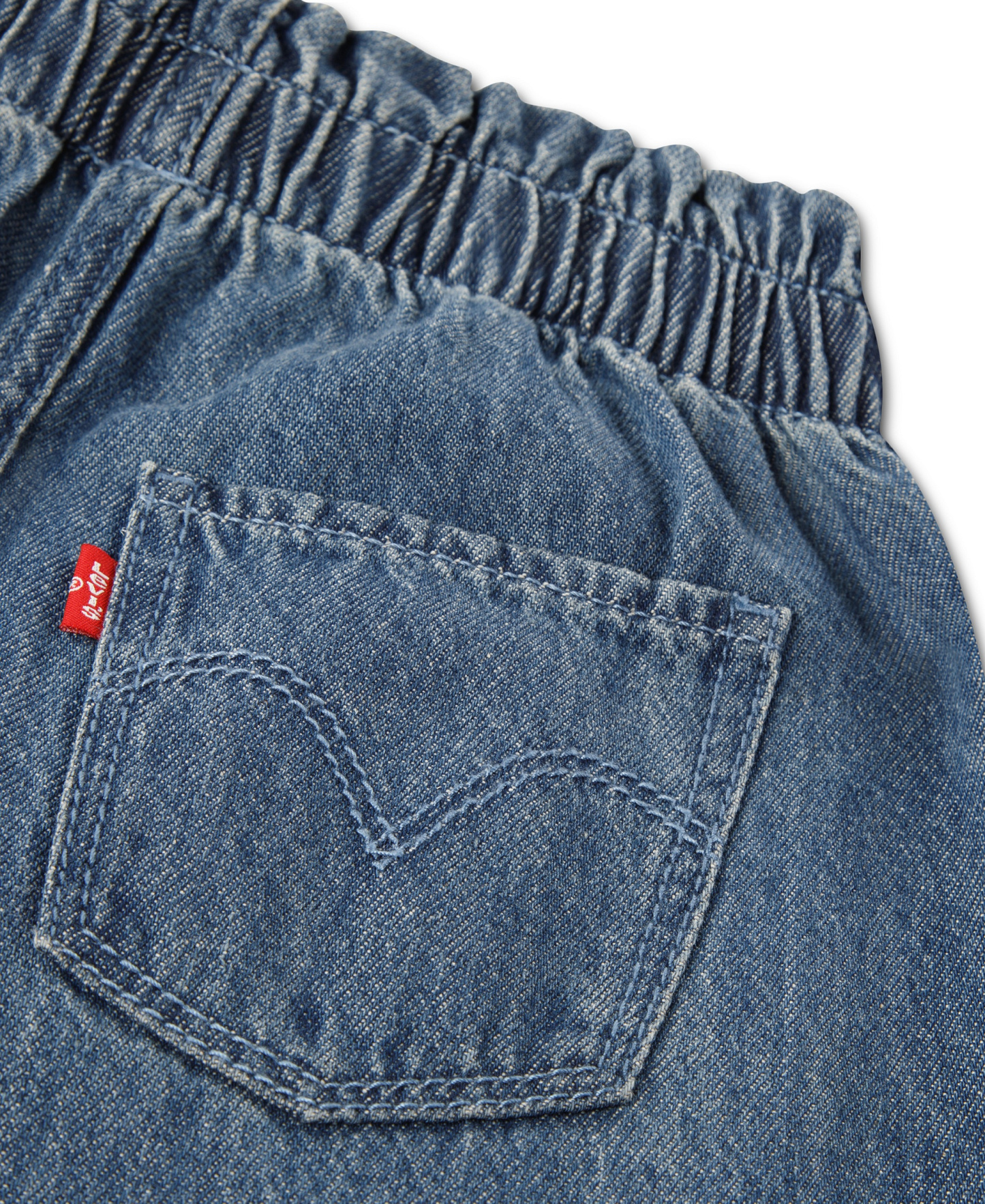 Levi's Girls' 2T-6X Yoke Short-Sleeve Top and Pants, 2-Piece Set - Bauhaus Blues