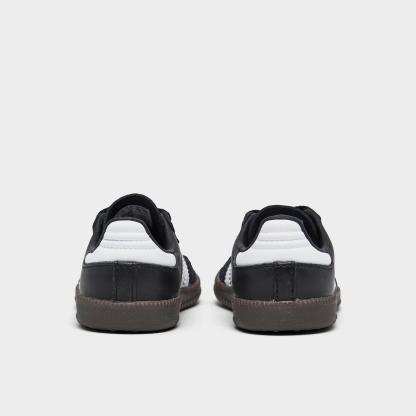 Kids' Toddler adidas Originals Samba OG Stretch Lace Casual Shoes - Core Black/Footwear White/Gum 5 - Back view