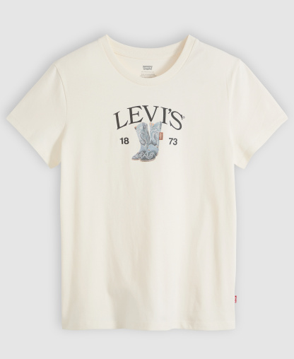 Levi's Trendy Plus Size Perfect Logo Cotton T-Shirt - Pl Levis Denim Boots Egret