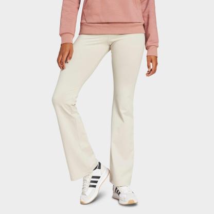 Women's adidas Essentials Small Logo Flared Leggings - Wonder Alumina/White