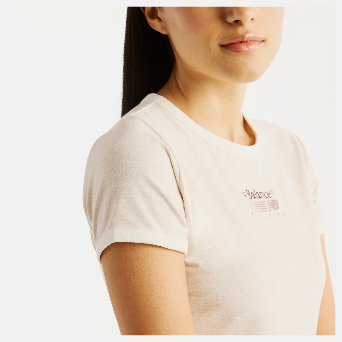 New Balance Trackside Ringer T-Shirt, WT62O4MBLIT