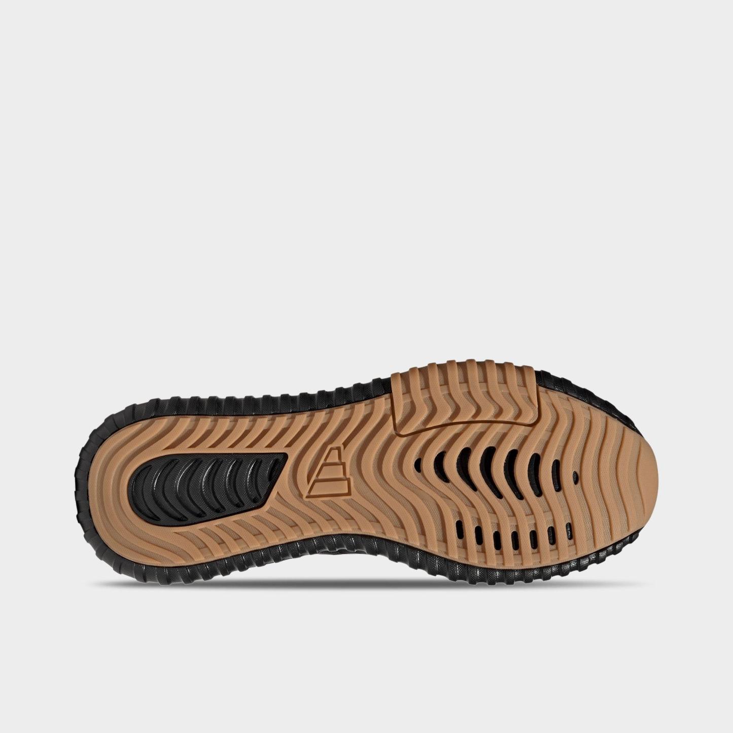 Men's adidas Kaptir 4.0 Casual Shoes - Core Black/Core Black/Gum - Bottom view