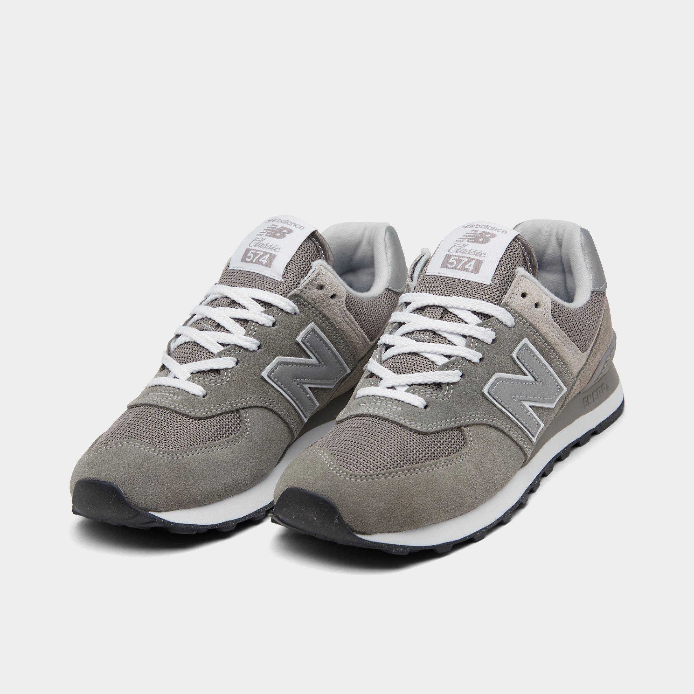 Women's New Balance 574 Casual Shoes - Grey/White - view 2