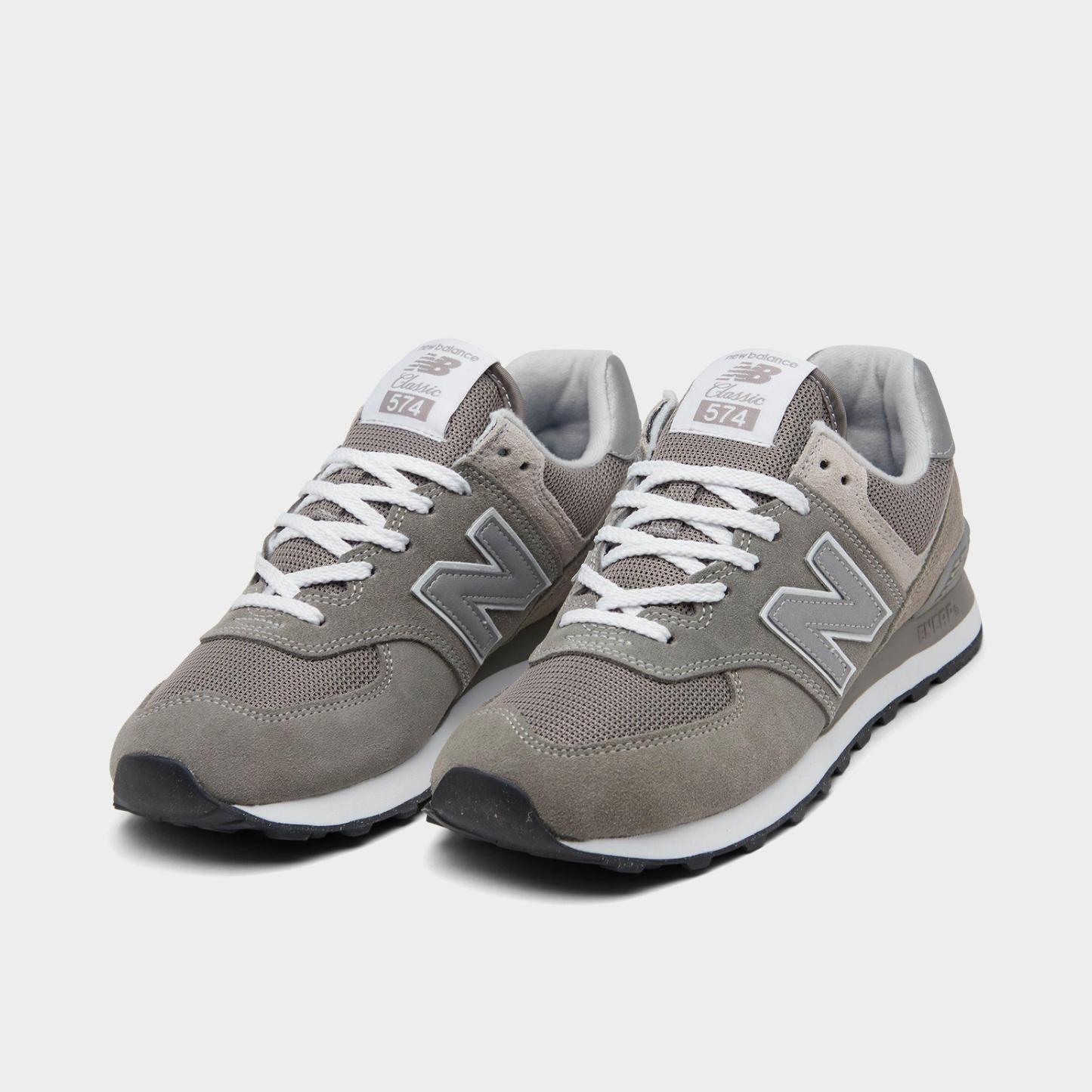 Women's New Balance 574 Casual Shoes - Grey/White - view 2