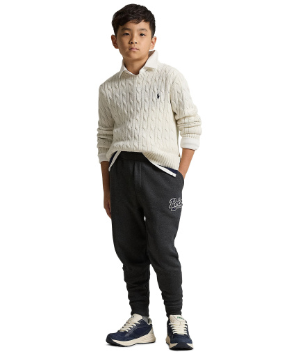 Polo Ralph Lauren Boys' 8-20 Cable-Knit Cotton Sweater - Nevis