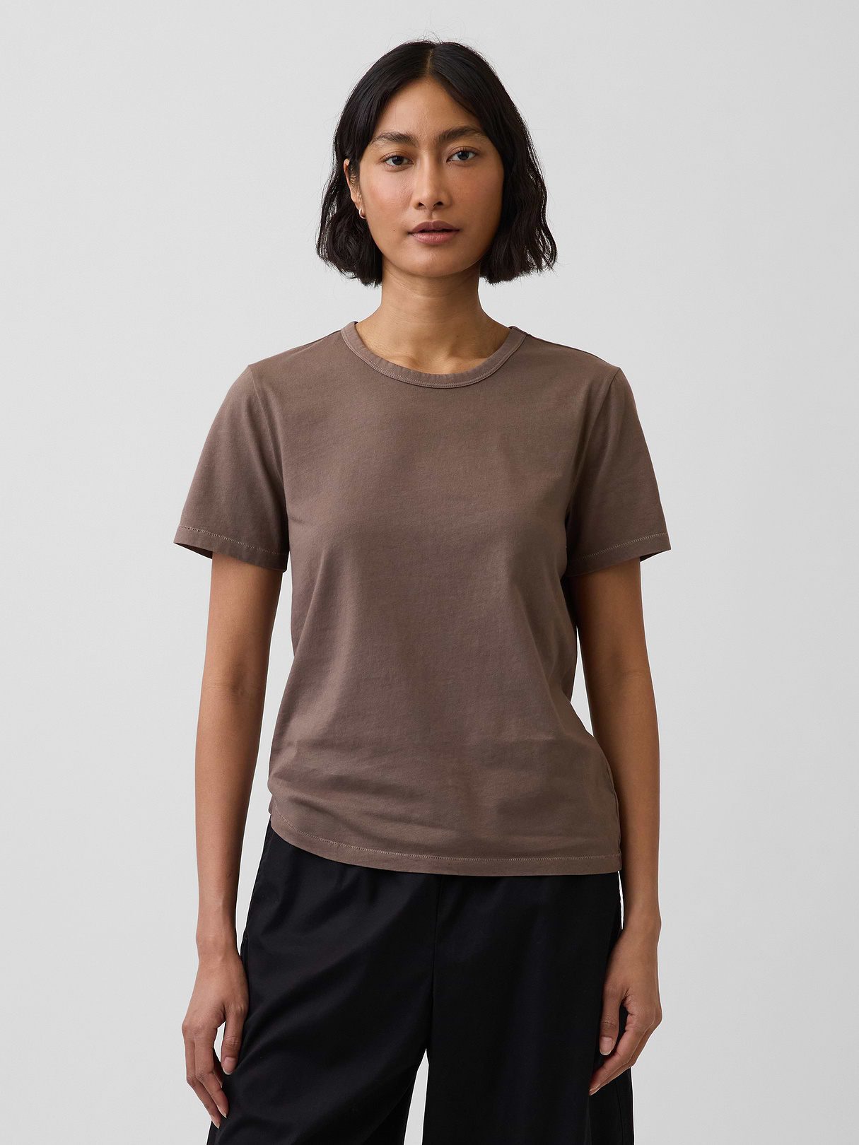 Organic Cotton VintageSoft T-Shirt - Cool brown