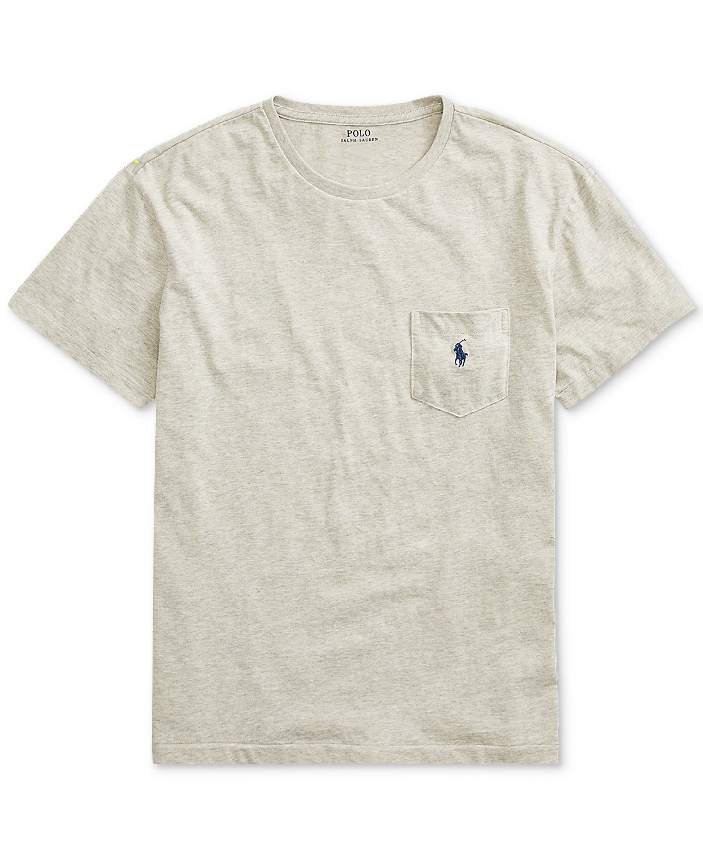 Polo Ralph Lauren Men's Big & Tall Crew-Neck Pocket T-Shirt - Gray Heather