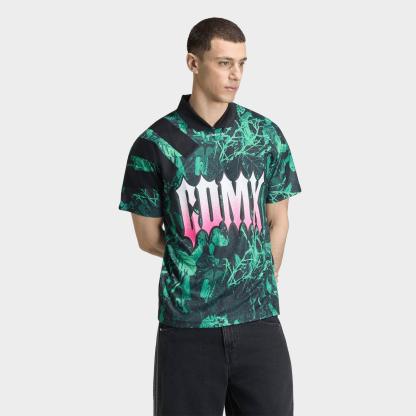 Men's adidas Originals FIFA World Cup 26 Host City Mexico City Graphic Jersey - Black/Semi Screaming Green/ - view 1