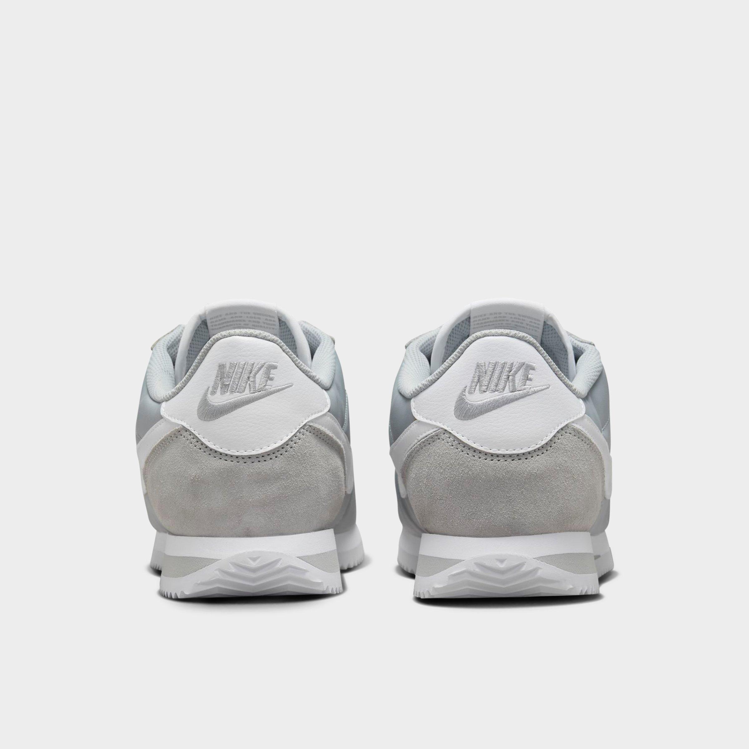Men's Nithtke Cortez TXT Casual Shoes - Flat Silver/White - Back view