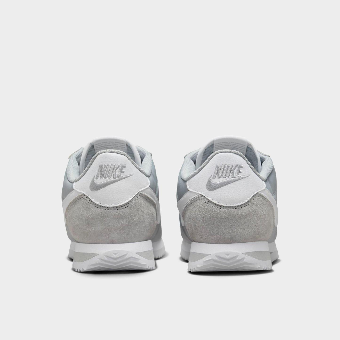 Men's Nithtke Cortez TXT Casual Shoes - Flat Silver/White - Back view