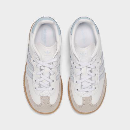 Kids' Toddler adidas Originals Samba OG Comfort Closure Casual Shoes - Cloud White/Crystal Sky/Gum - view 5