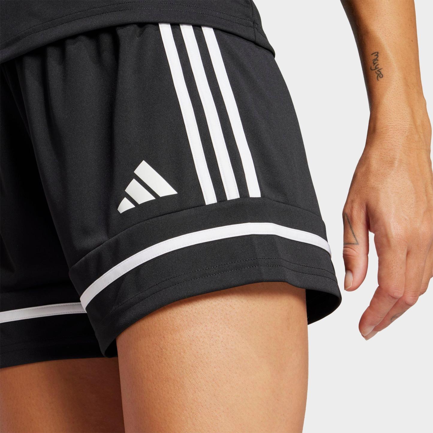 Women's adidas Originals Squadra 25 Short-Length Shorts - Black/Black/White