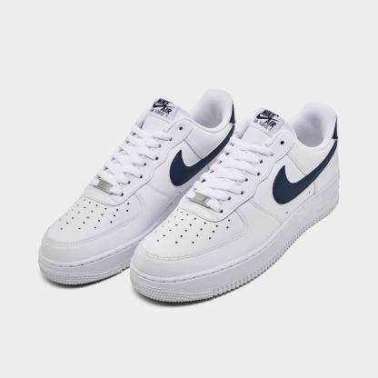 Men's Nike Air Force 1 '07 Low Casual Shoes - White/College Navy