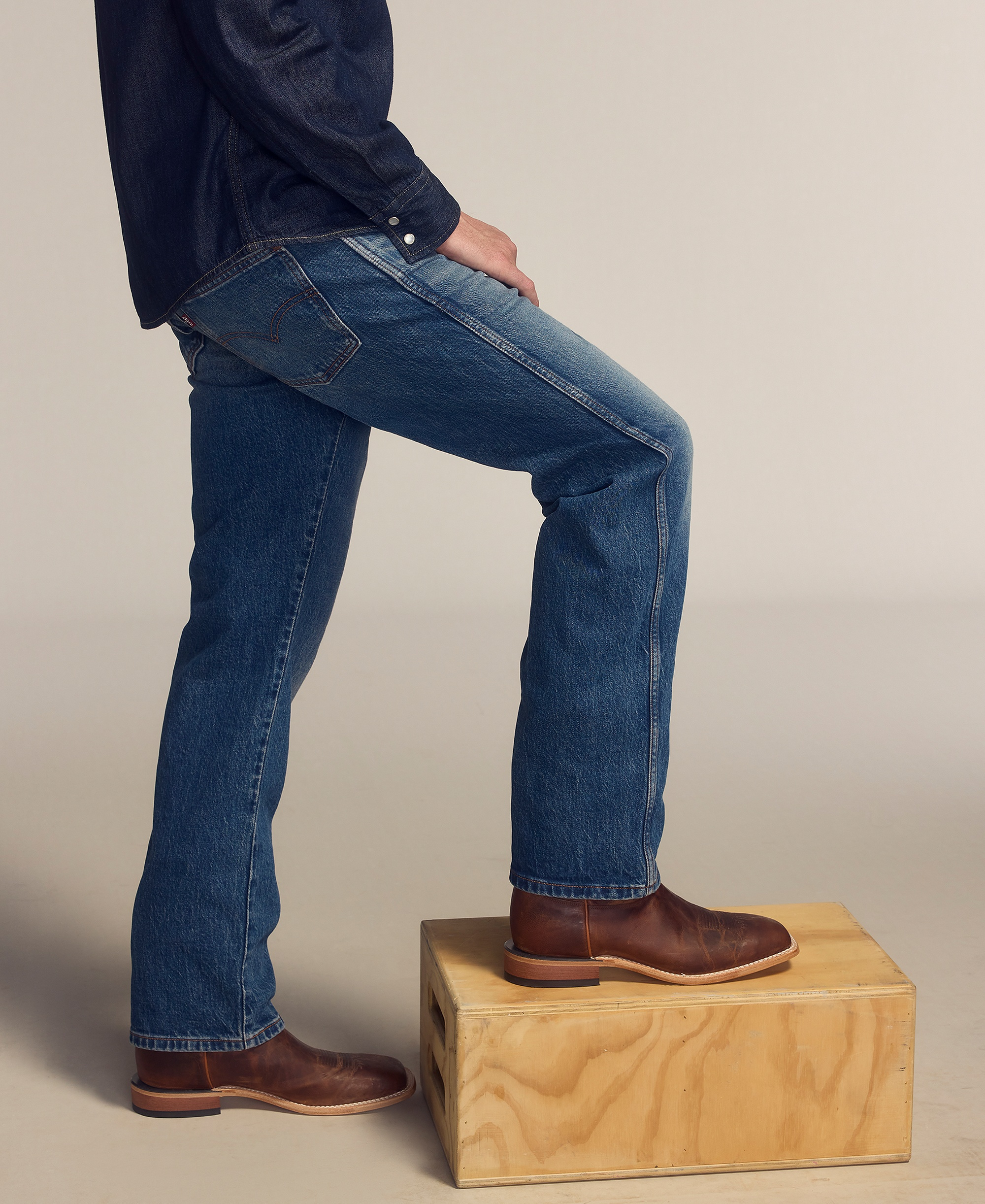 Levi's Men's 557 Western Straight Fit Boot Cut Jeans - Run The Road