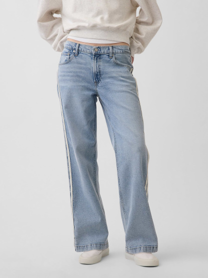 Low Rise '90s Loose Jeans - Medium wash