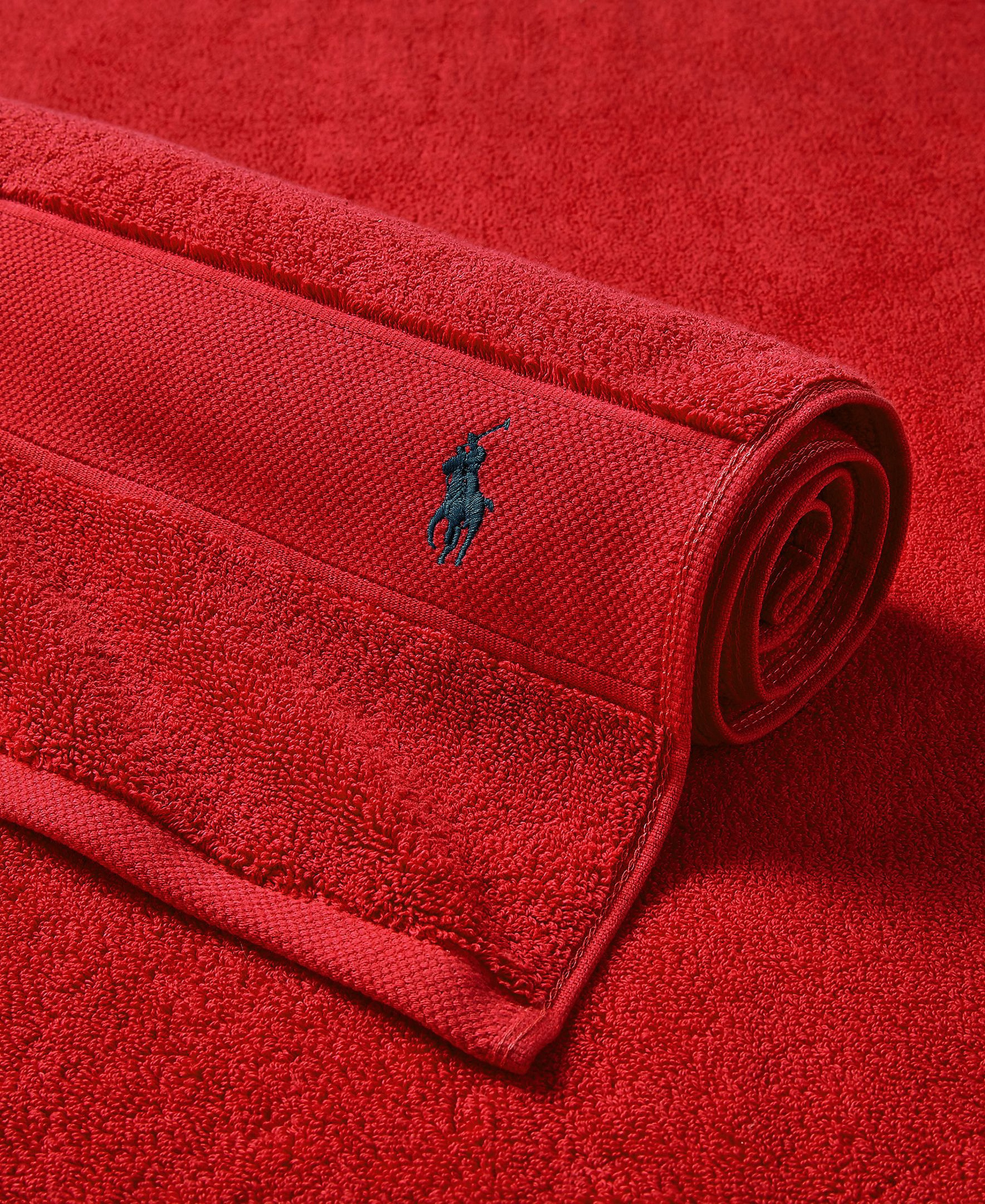 Polo Ralph Lauren Polo Player Cotton Bath Towel, 58" x 30" - Ralph Lauren Red